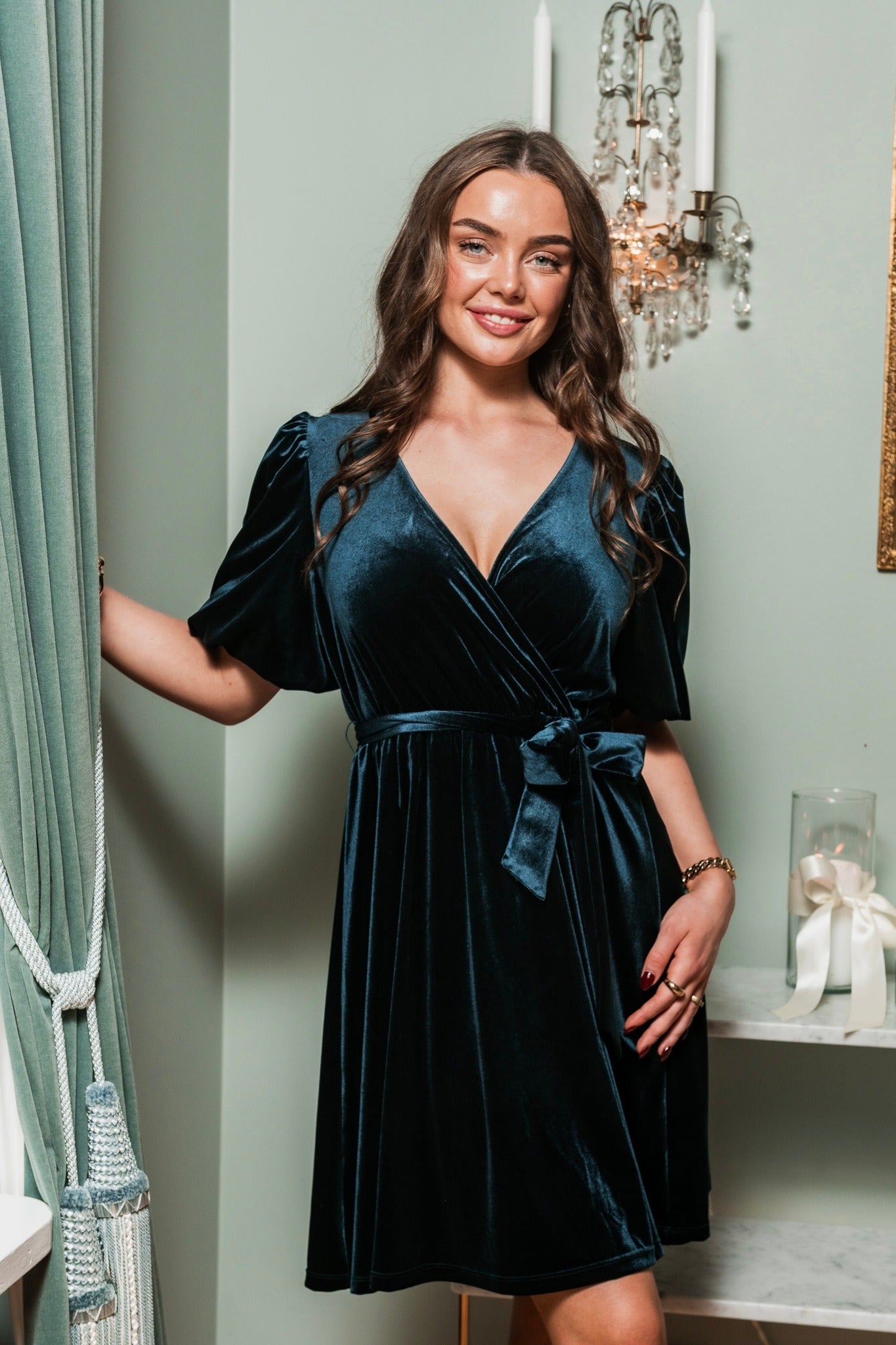 AWBELLA Short Dress - Ponderosa Pine